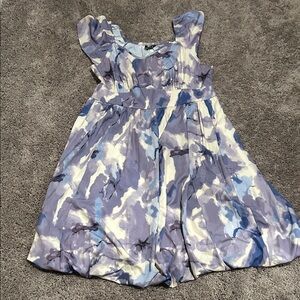 Charming Women’s Dress in Blue and White